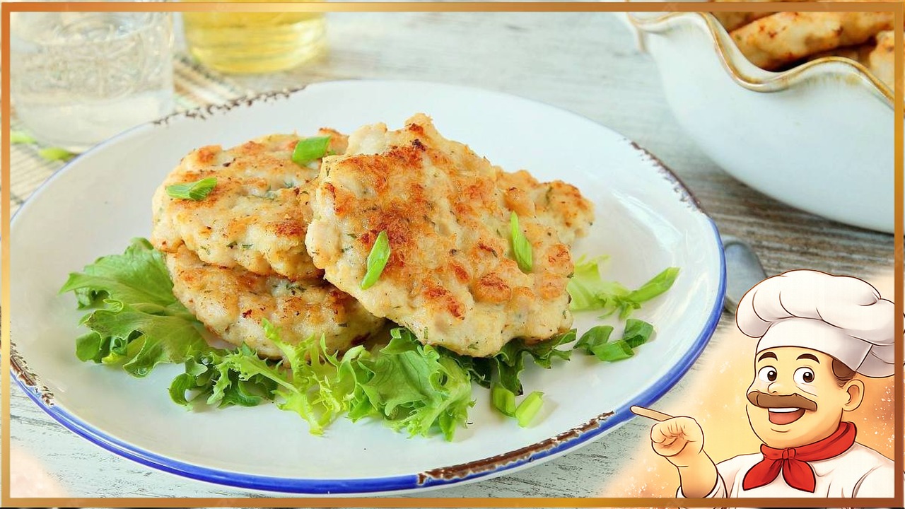 Рубленые куриные котлетки с грибами