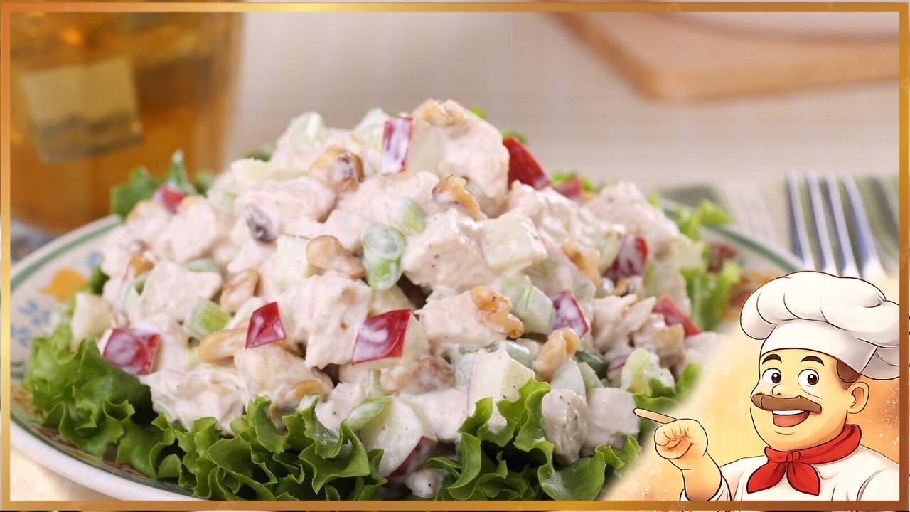 Салат из курицы и свежих овощей