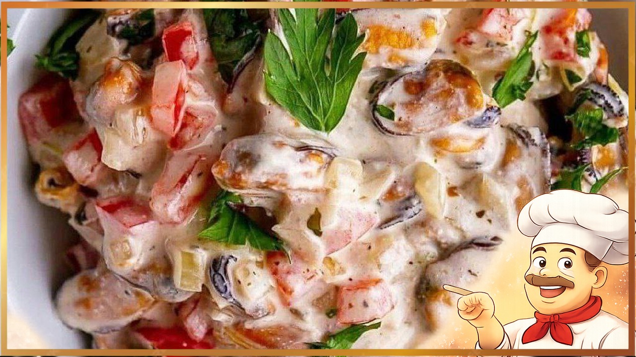 Мидии в сливках