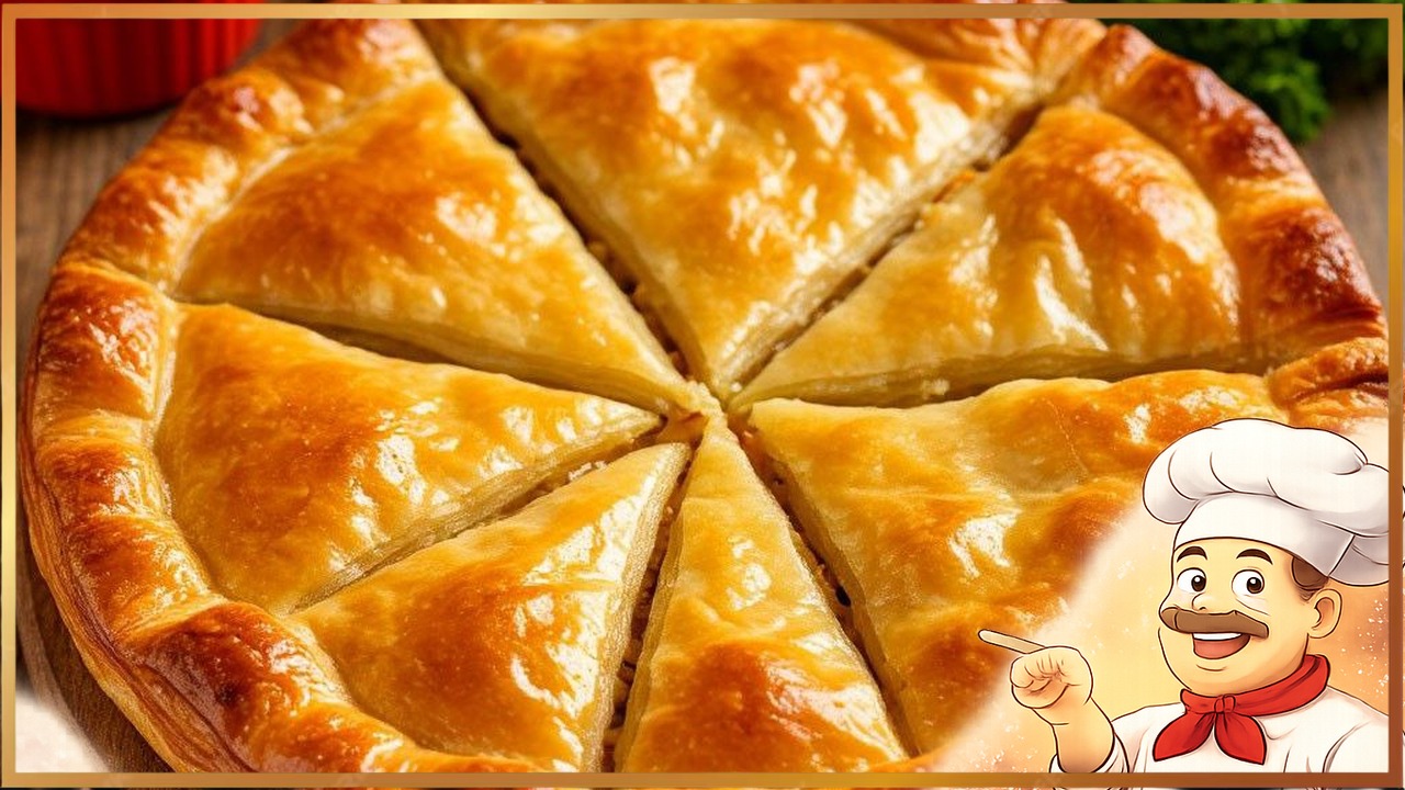 Пирог с курицей на сметане