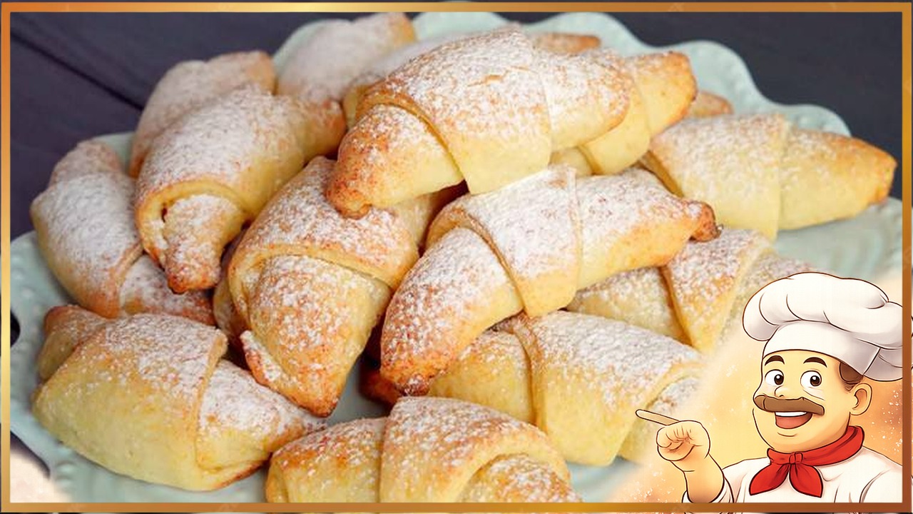 Творожные рогалики