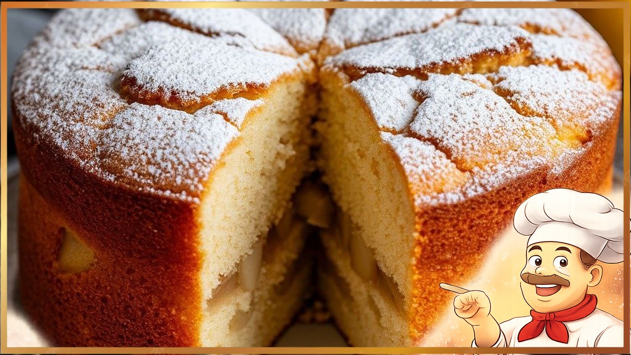 Грушевый пирог на кефире