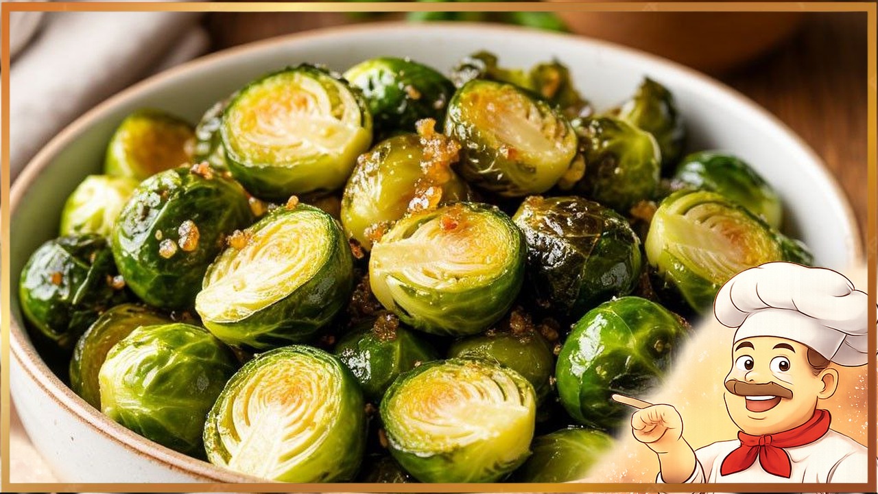 Брюссельская капуста, запечённая с медовым соусом