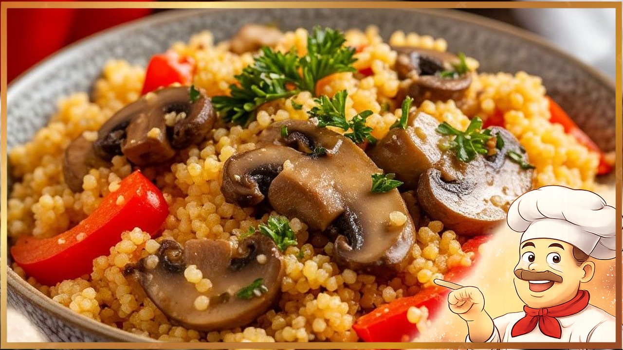 Кускус с грибами