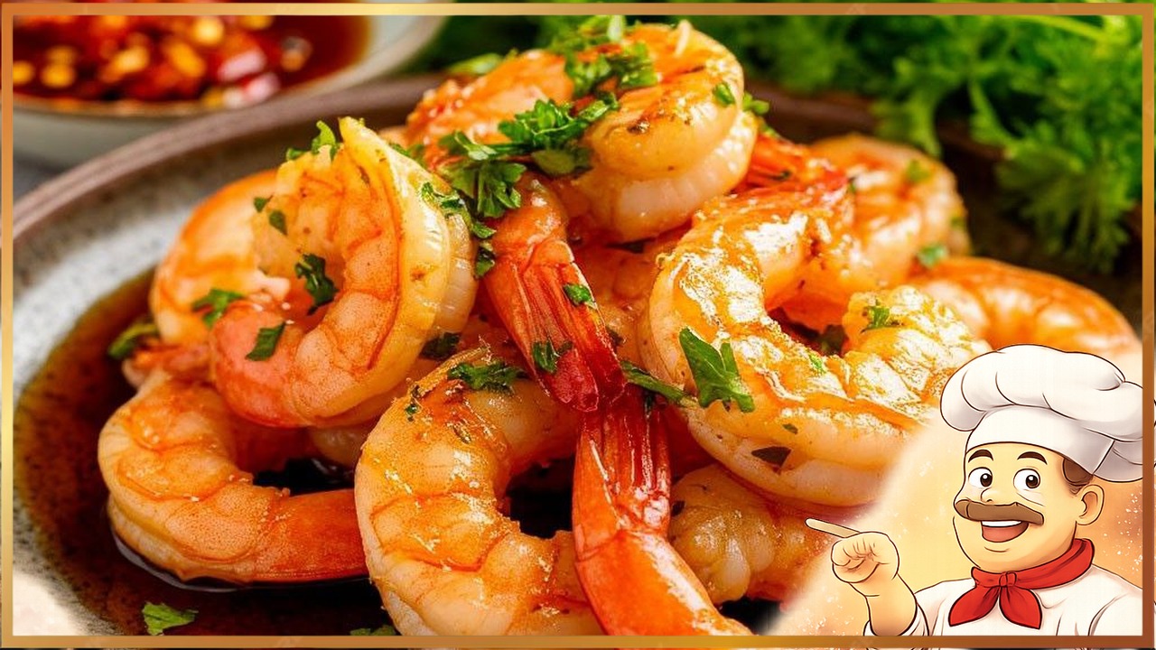 Креветки, маринованные в соевом соусе