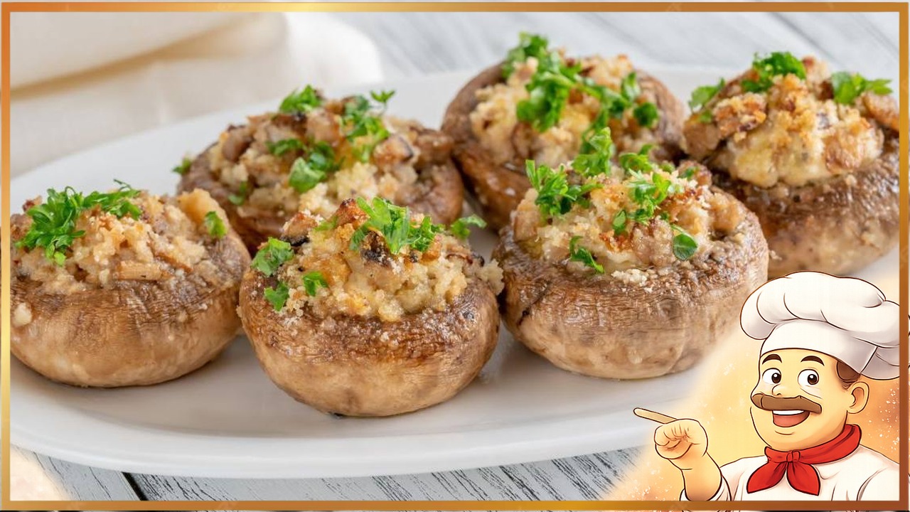 Фаршированные шампиньоны