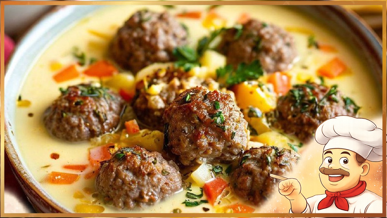 Сырный суп с фрикадельками