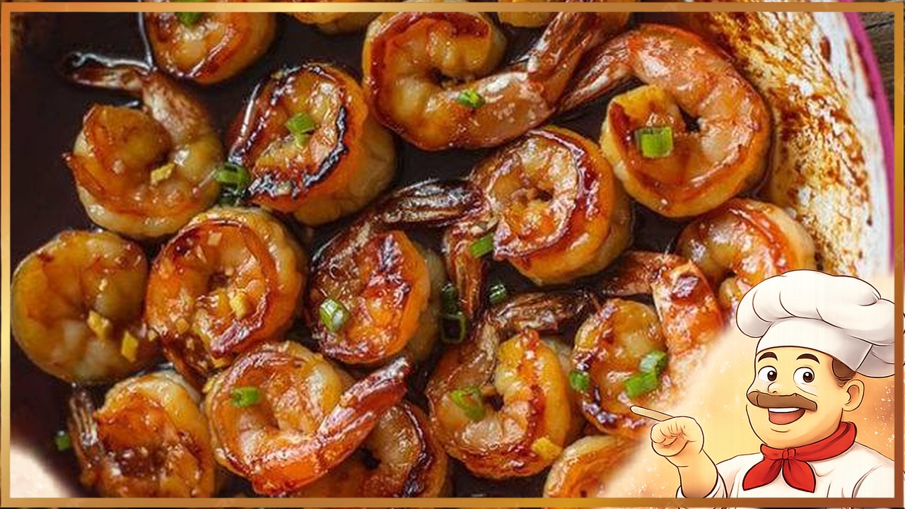 Креветки, маринованные в соевом соусе