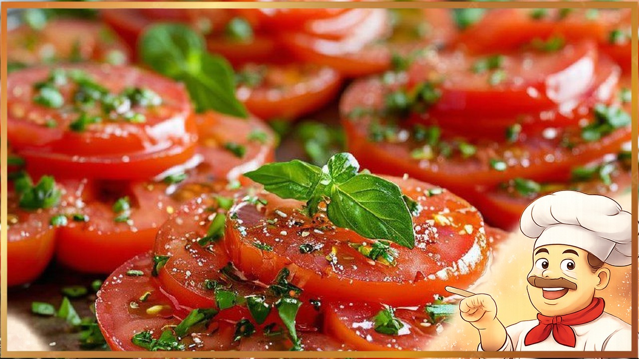 Закуска из маринованных помидор