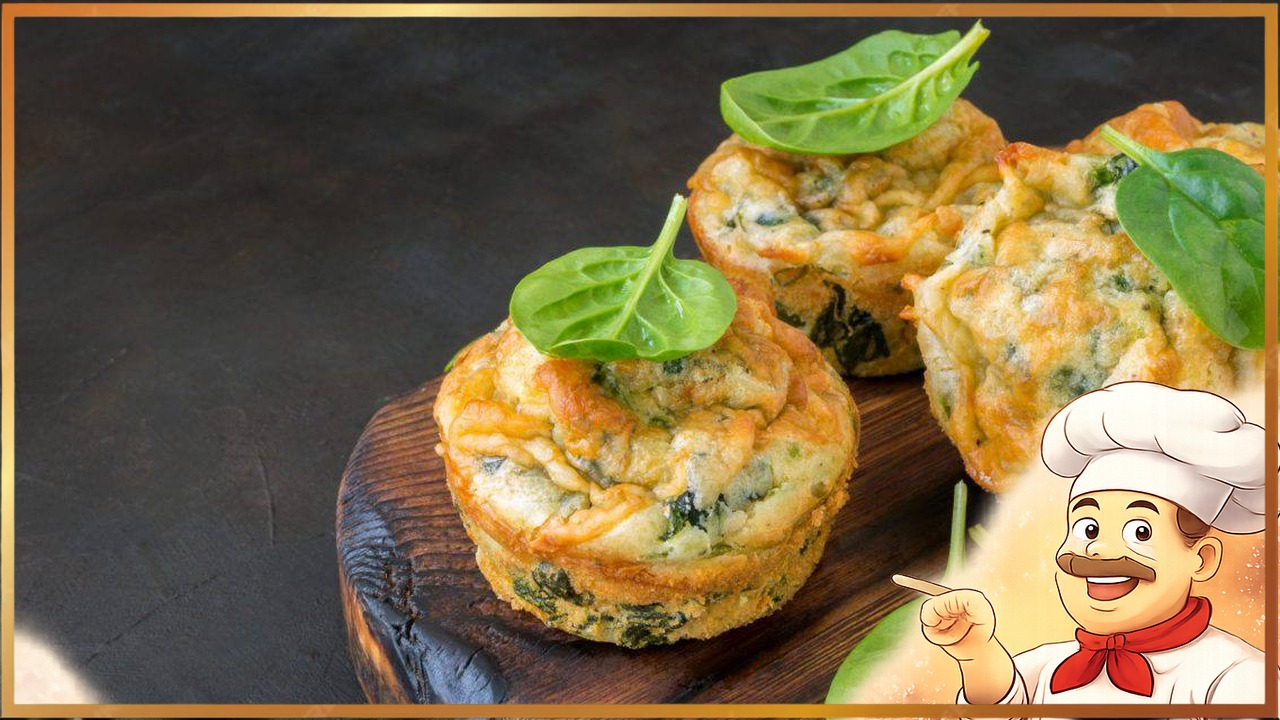 Маффины с яйцом и шпинатом