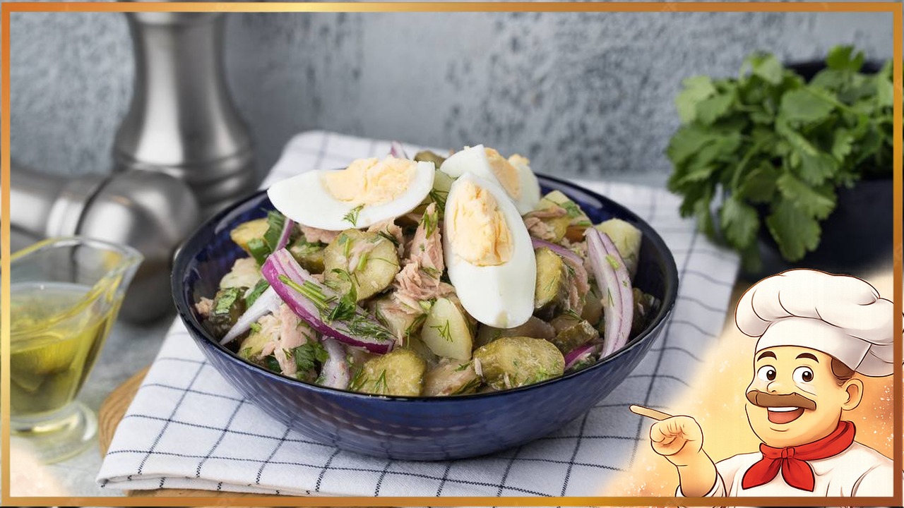 Картофельный салат с тунцом