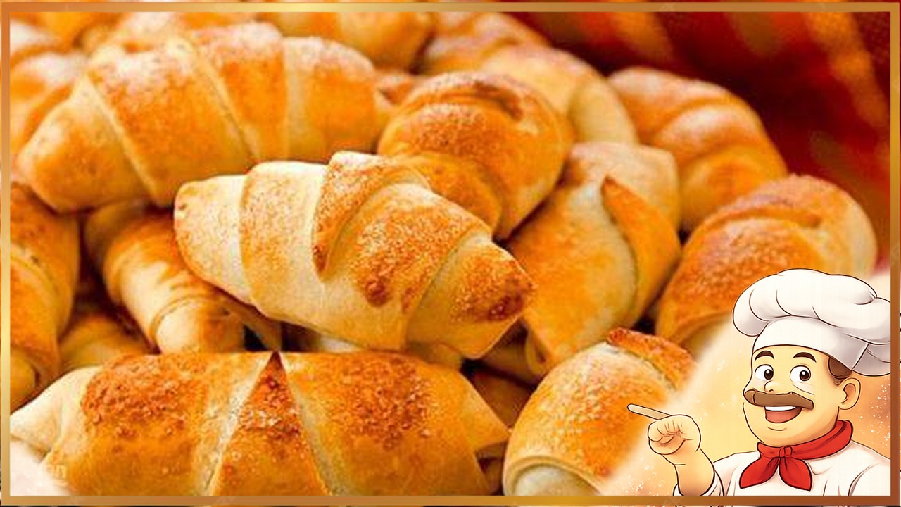 Быстрые творожные рогалики