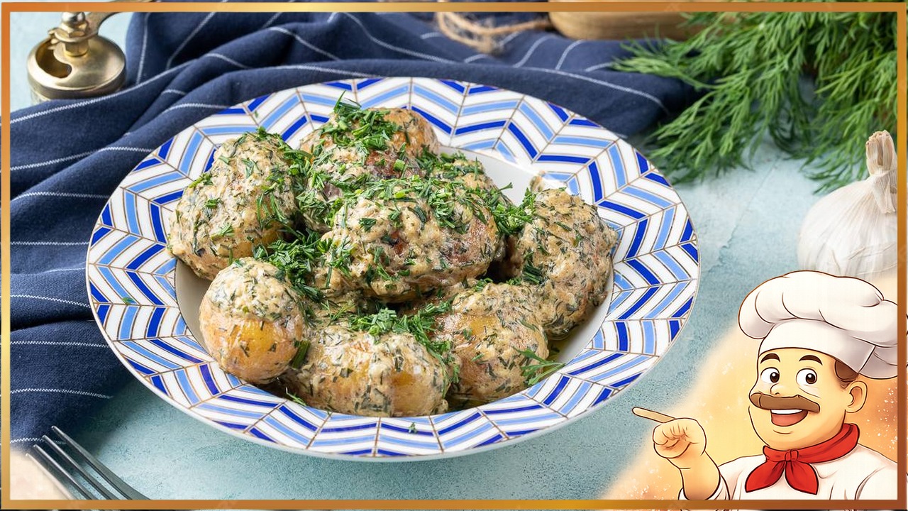 Картофель со сметаной