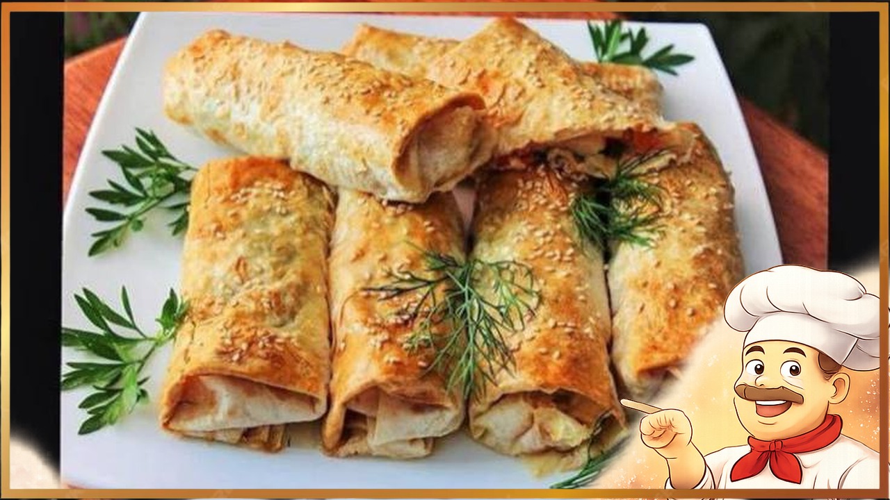 Рулетики с брынзой и помидорами