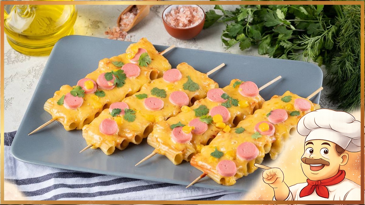 Макароны на шпажках