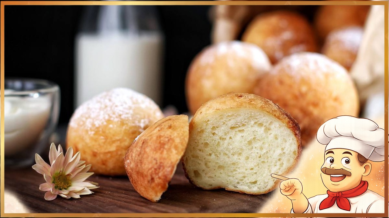 Творожные пончики