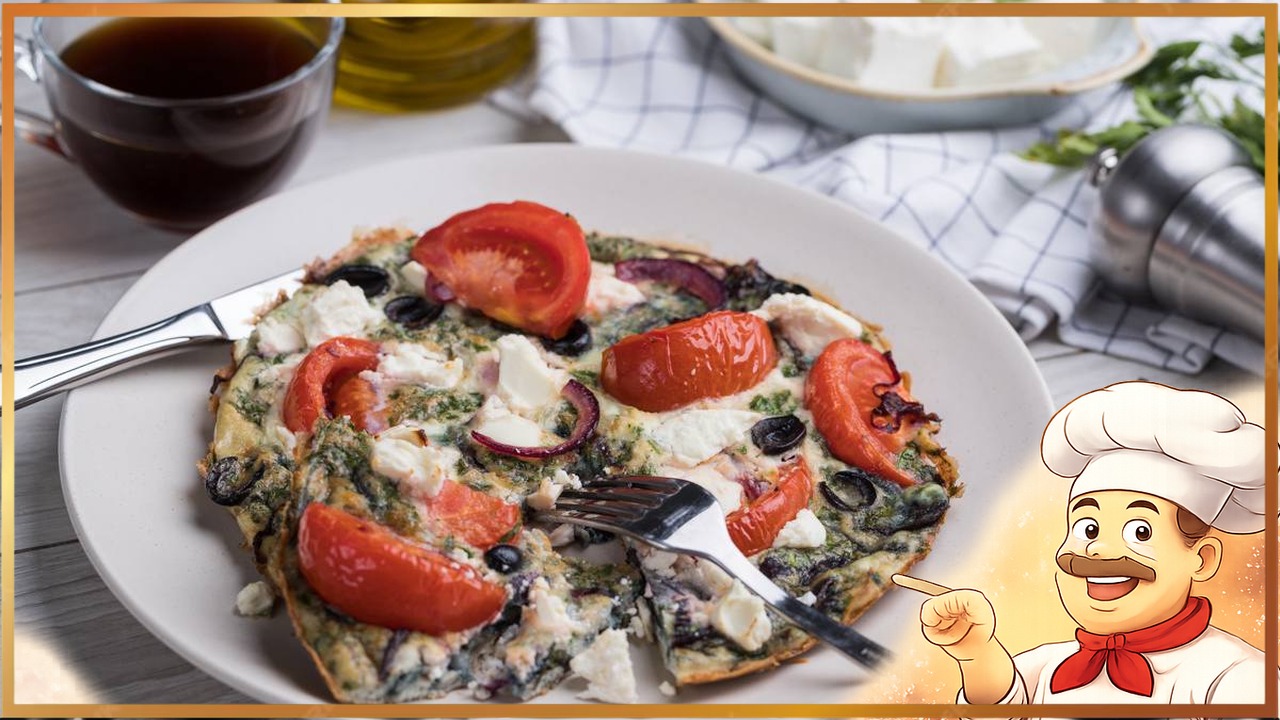 Омлет «Греческий салат»