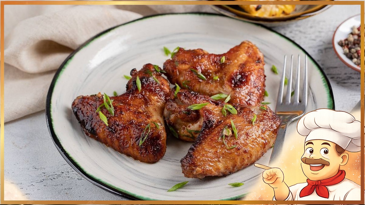 Крылышки в медово-соевом маринаде